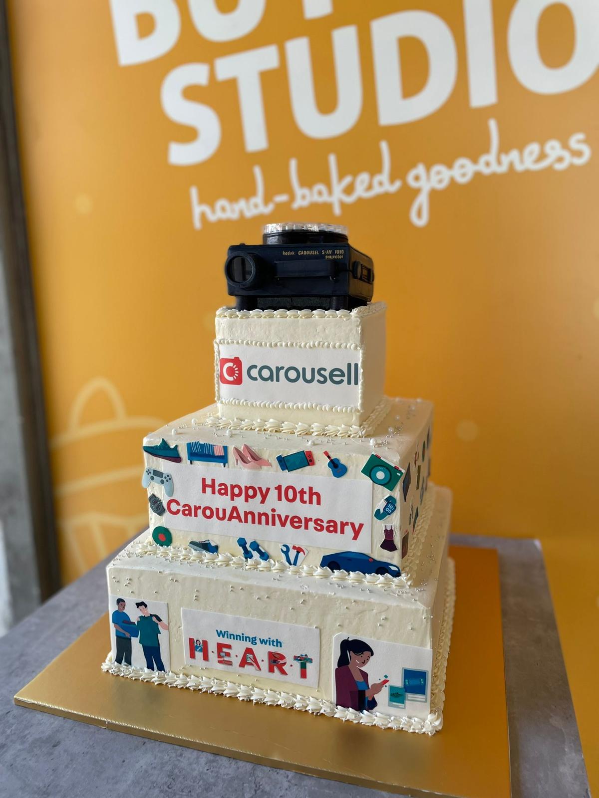 Carousell Anniversary Corporate Cake