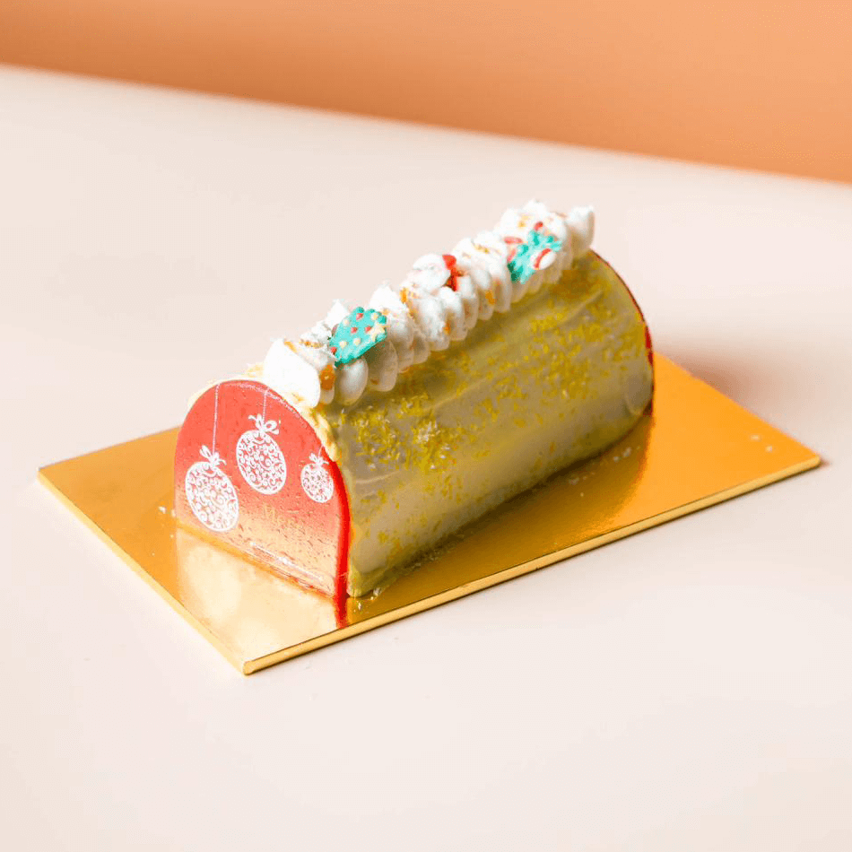 White Christmas Mango Yuzu Log