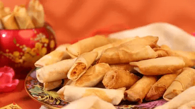 Chicken Floss Spring Roll