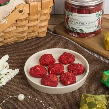 Sea Salt Red Velvet Cookies