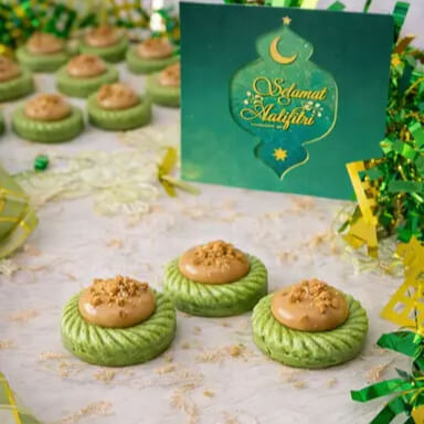 Pandan Speculoos Tarts